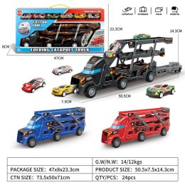 Przenośna Ciężarówka Katapulta + Autka