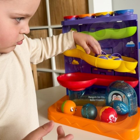 WOOPIE Tor Kulkowy Kulodrom 3w1 Wbijak z Młoteczkiem Zjeżdżalnia dla Samochodzików