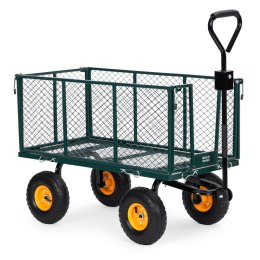 Wózek transportowy ogrodowy 400 kg do traktorka otwierane burty