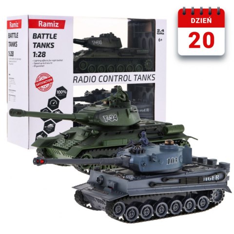 Bitwa Czołgów Tiger Vs T-34 CZOŁG zdalnie sterowany