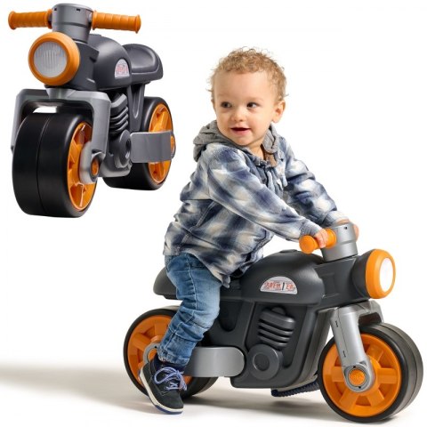 Falk Jeździk Biegowy Ciche Koła Motor Prem1er Retro Czarny1+