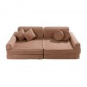 Meowbaby aesthetic sztruksowa sofa dziecięca prem