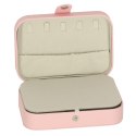 Szkatułka pudełko na biżuterię organizer różowy