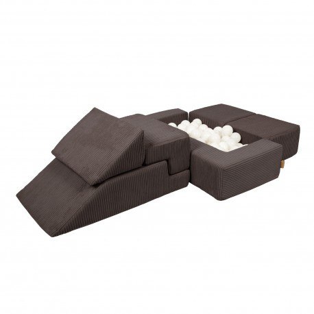 Aesthetic sofa bricks brązowa