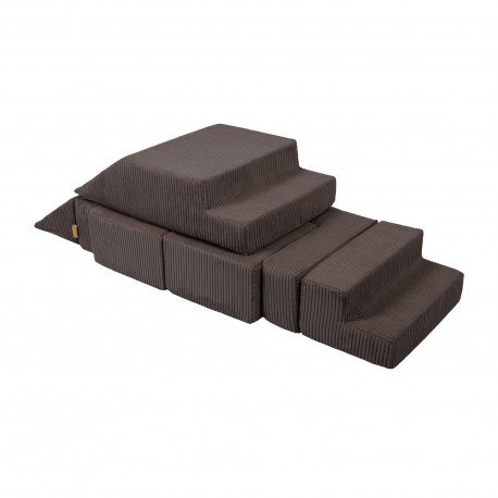 Aesthetic sofa bricks brązowa