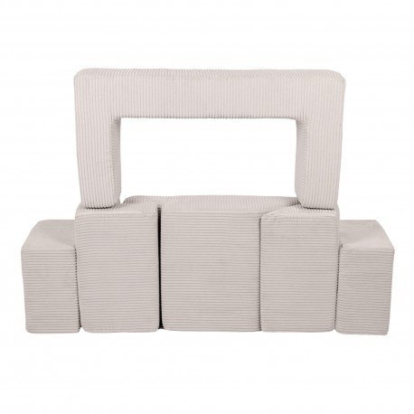 Aesthetic sofa bricks ecru