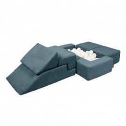 Aesthetic sofa bricks turkusowa