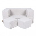 Bearly cube sofa biała