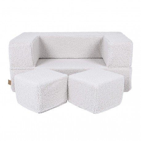Bearly cube sofa biała