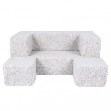 Bearly cube sofa biała