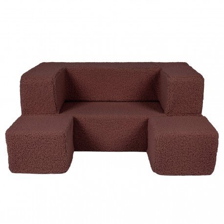 Bearly cube sofa brązowa