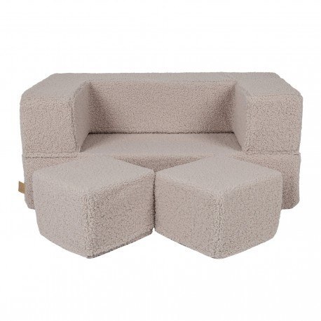 Bearly cube sofa jasnoszara