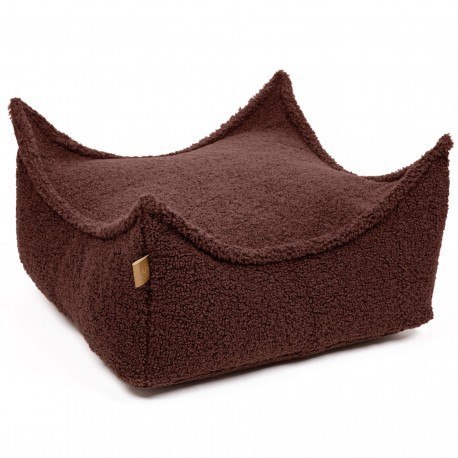 Bearly kwadratowa pufa dziecięca brązowa