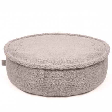 Bearly okrągła pufa dziecięca jasnoszara