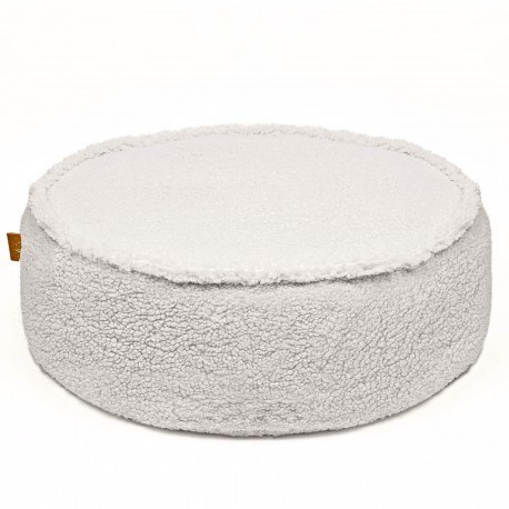Bearly okrągła pufa dziecięca kremowa