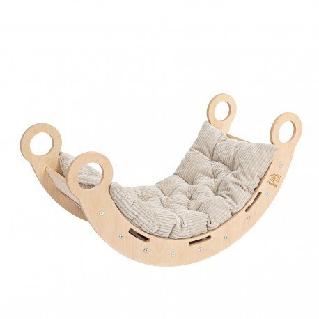 Medium dream rocker naturalne drewno & zjeżdżalnia