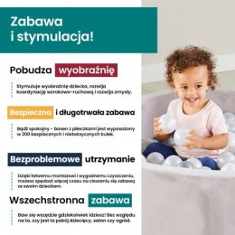 Meowbaby okrągły suchy basen z piłeczkami 7cm dla