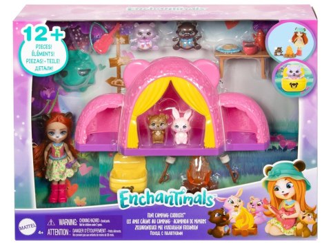 Enchantimals zestaw wycieczka pod namiot kemping lalka miś ZA5995