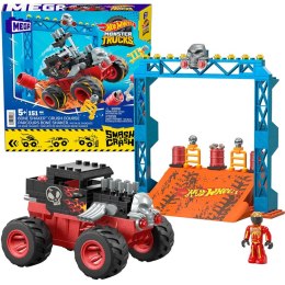Hot Wheels Monster truck kaskaderskie klocki 151ele auto + rampa
