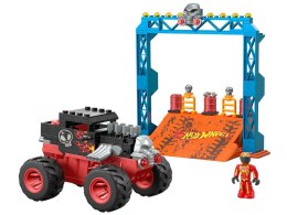 Hot Wheels Monster truck kaskaderskie klocki 151ele auto + rampa