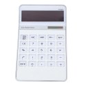 Kalkulator Biurowy Duży Wyświetlacz 10-Cyfrowy Elegancki Biały