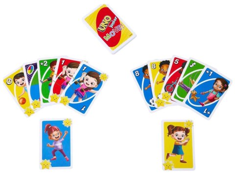 Karty do gry UNO Junior Move Gra karciana dla dzieci GR076