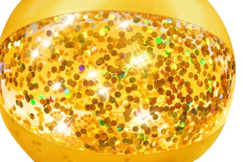 Piłka Plażowa Z Brokatem Złota 41cm Bestway 31050