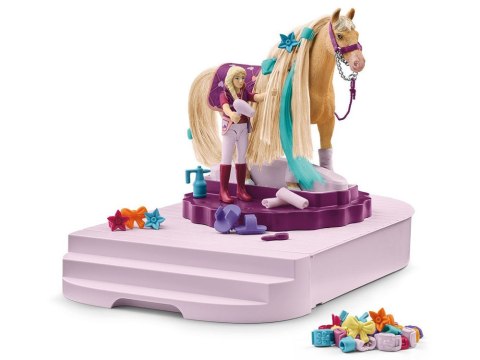 Schleich obrotowa stacja do pielęgnacji koni Sofia koń figurka akc