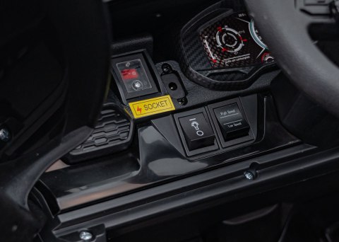 4x200W 2osobowy Auto na akumulator Lamborghini Revuelto XL Czarny