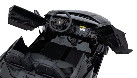 4x200W 2osobowy Auto na akumulator Lamborghini Revuelto XL Czarny
