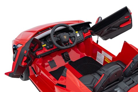 4x200W 2osobowy Auto na akumulator Lamborghini Revuelto XL Czerwony