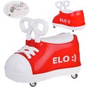 Czerwony TRAMPEK Elo :) - JEŹDZIK but Super-obrotowy + muzyka