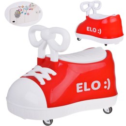 Czerwony TRAMPEK Elo :) - JEŹDZIK but Super-obrotowy + muzyka