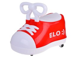 Czerwony TRAMPEK Elo :) - JEŹDZIK but Super-obrotowy + muzyka