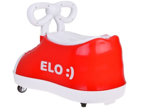 Czerwony TRAMPEK Elo :) - JEŹDZIK but Super-obrotowy + muzyka