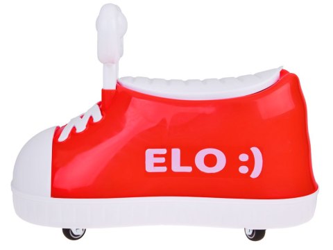 Czerwony TRAMPEK Elo :) - JEŹDZIK but Super-obrotowy + muzyka