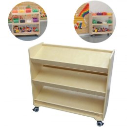 MASTERKIDZ Regał na Kółka - 3 Półki Na Akcesoria Do Tablicy STEM