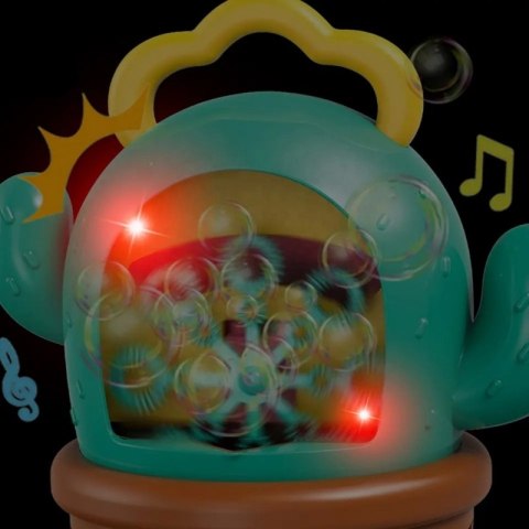 WOOPIE Kaktusowa Elektryczna Maszyna Do Bąbelków Efekty Dźwiękowe i Świetlne
