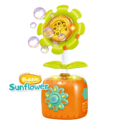 WOOPIE Słonecznikowa Elektryczna Maszyna Do Bąbelków Efekty Świetlne i Dźwiękowe