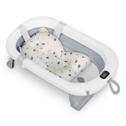 Wanienka składana dla dzieci, niemowląt z termometrem i wkładką Ricokids RK-287 biało-szara