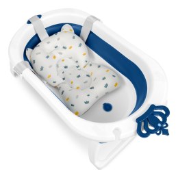 Wanienka składana dla dzieci, niemowląt z wkładką Ricokids RK-286 biało-niebieska