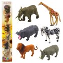 Zestaw Mini Figurki Dzikie Zwierzęta Żyrafa Zebra Lew 6-8cm 6szt
