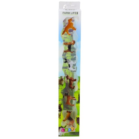 Zestaw Mini Figurki Psy Owczarek Niemiecki Jamnik Buldog Francuski 4cm 6szt