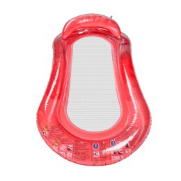 Materac dmuchany do pływania basenu wodny z siatką czerwony BESTWAY 43103