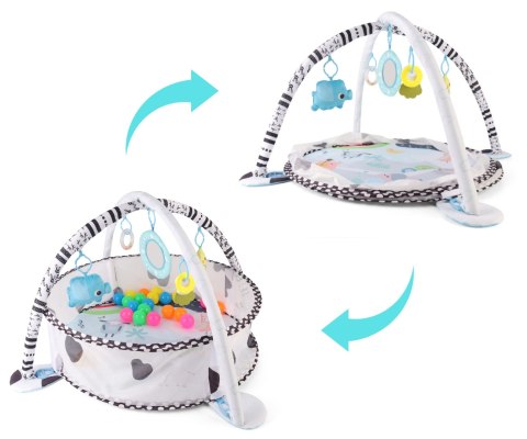 TinyMini JL626-2D Mata edukacyjna 2w1 Basen z Piłkami