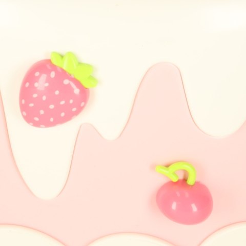 Tort urodzinowy piętrowy do krojenia na rzepy muzyka światła kuchnia 16 elementów różowy