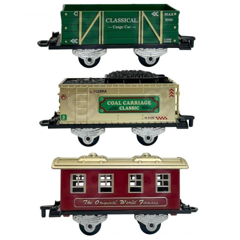 WOOPIE Klasyczny Pociąg Parowy Lokomotywa Tor XXL