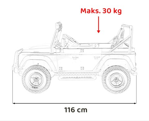 auto na akumulator 24v 2x100w  Land Rover Defender 110 SVX Concept