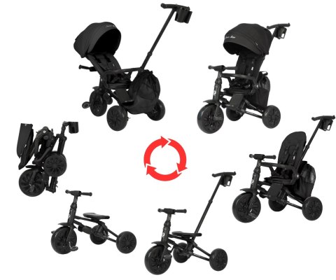 Qplay Rowerek Trójkołowy Nova Max Black