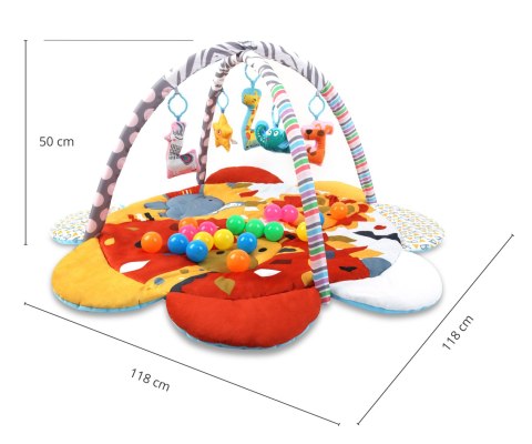 TinyMini JL639-2B Mata edukacyjna 2w1 Kwiat Safari